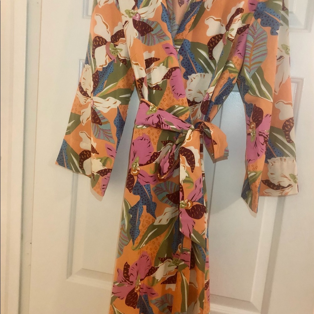 Floral wrap dress